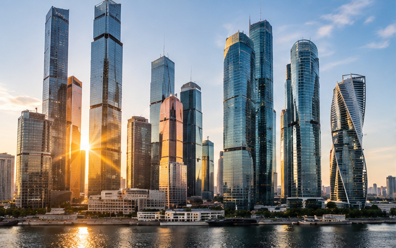 Иллюстрация: панорама Москва-Сити