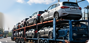 Автовоз с автомобилями